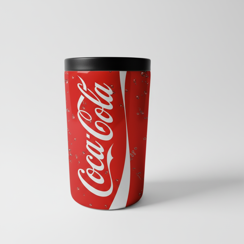 Coca-Cola Tumbler Mockup - White Background