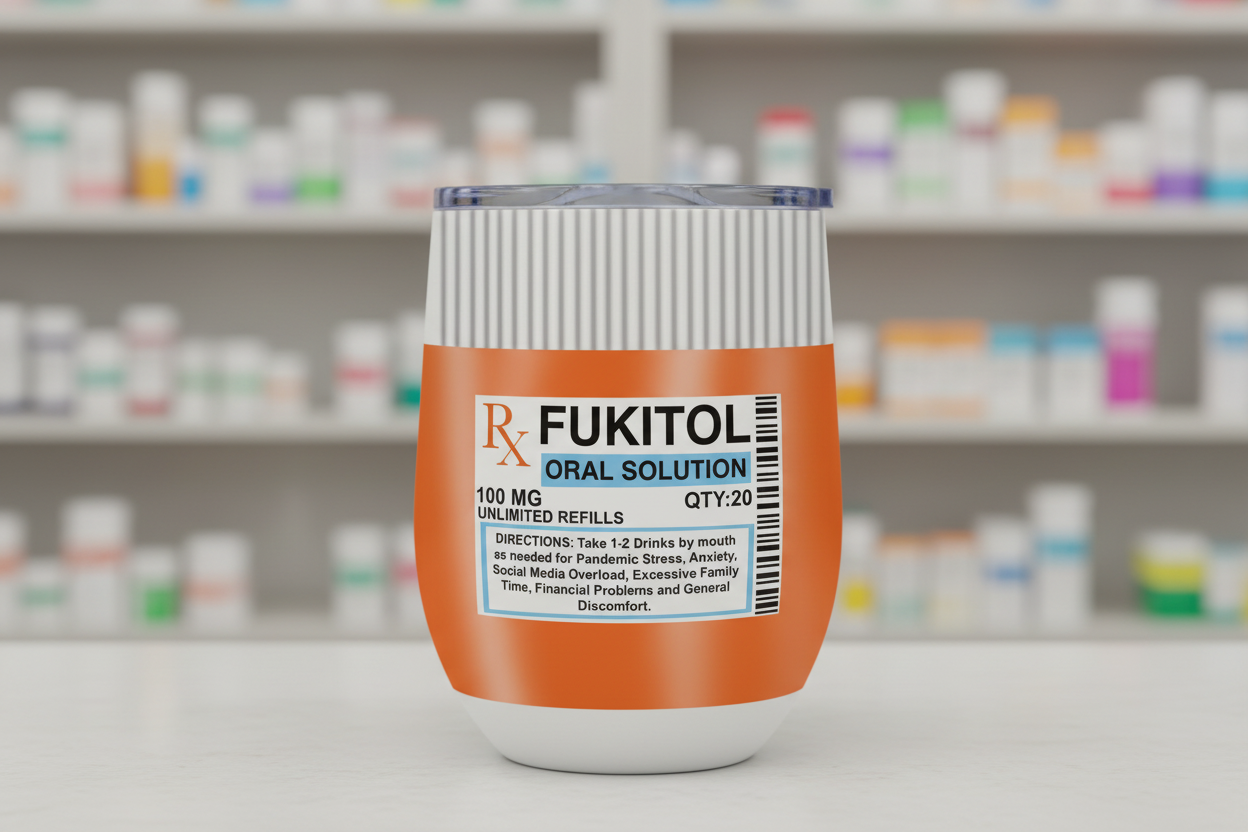 Fukitol tumbler with ribbed top