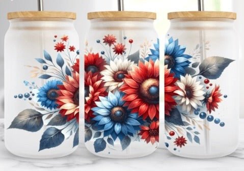 Glass Cups with Bamboo Lid and Straw - ABigBdesignz