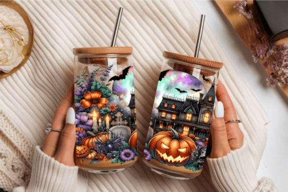 Glass Cups with Bamboo Lid and Straw - ABigBdesignz