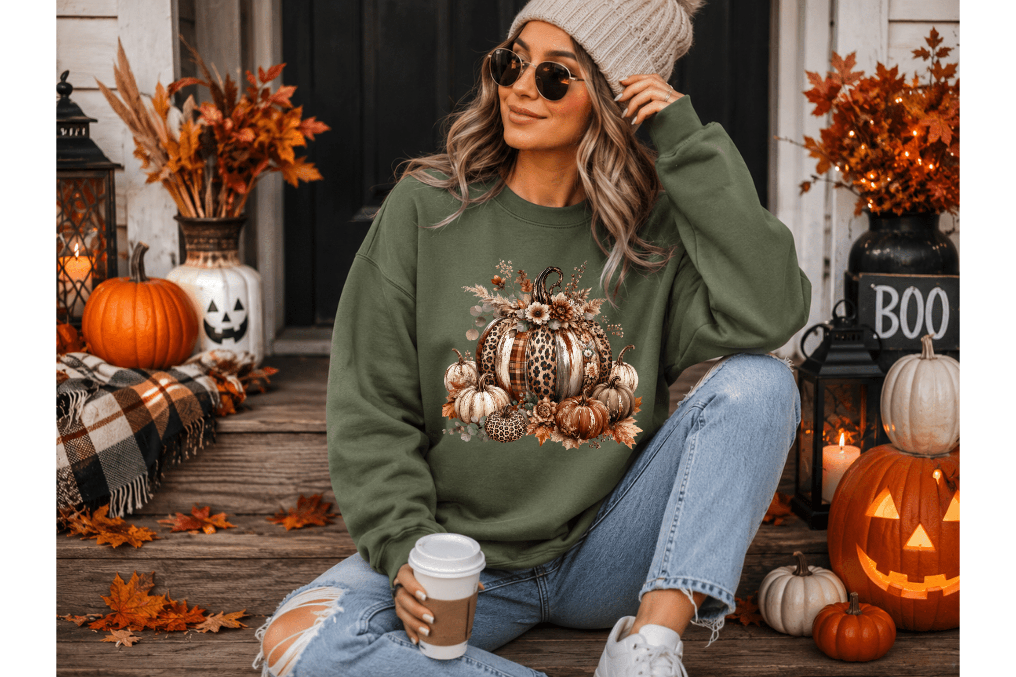 Halloween & Fall Seasonal Sweatshirts - ABigBdesignz