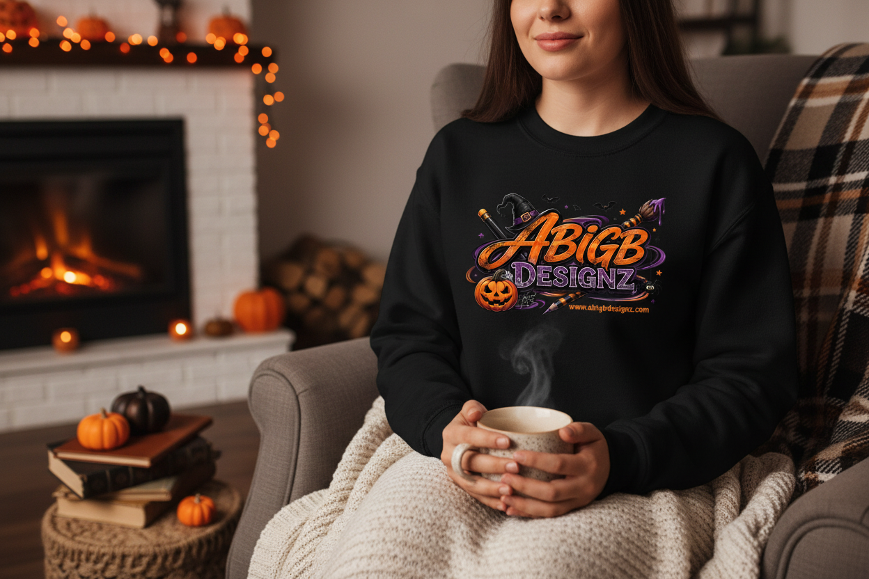 Halloween Sweatshirt Mockup