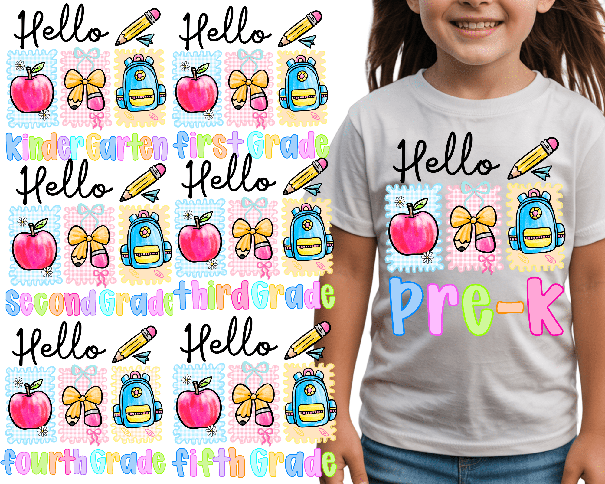 Kids Back to School Shirts - ABigBdesignz