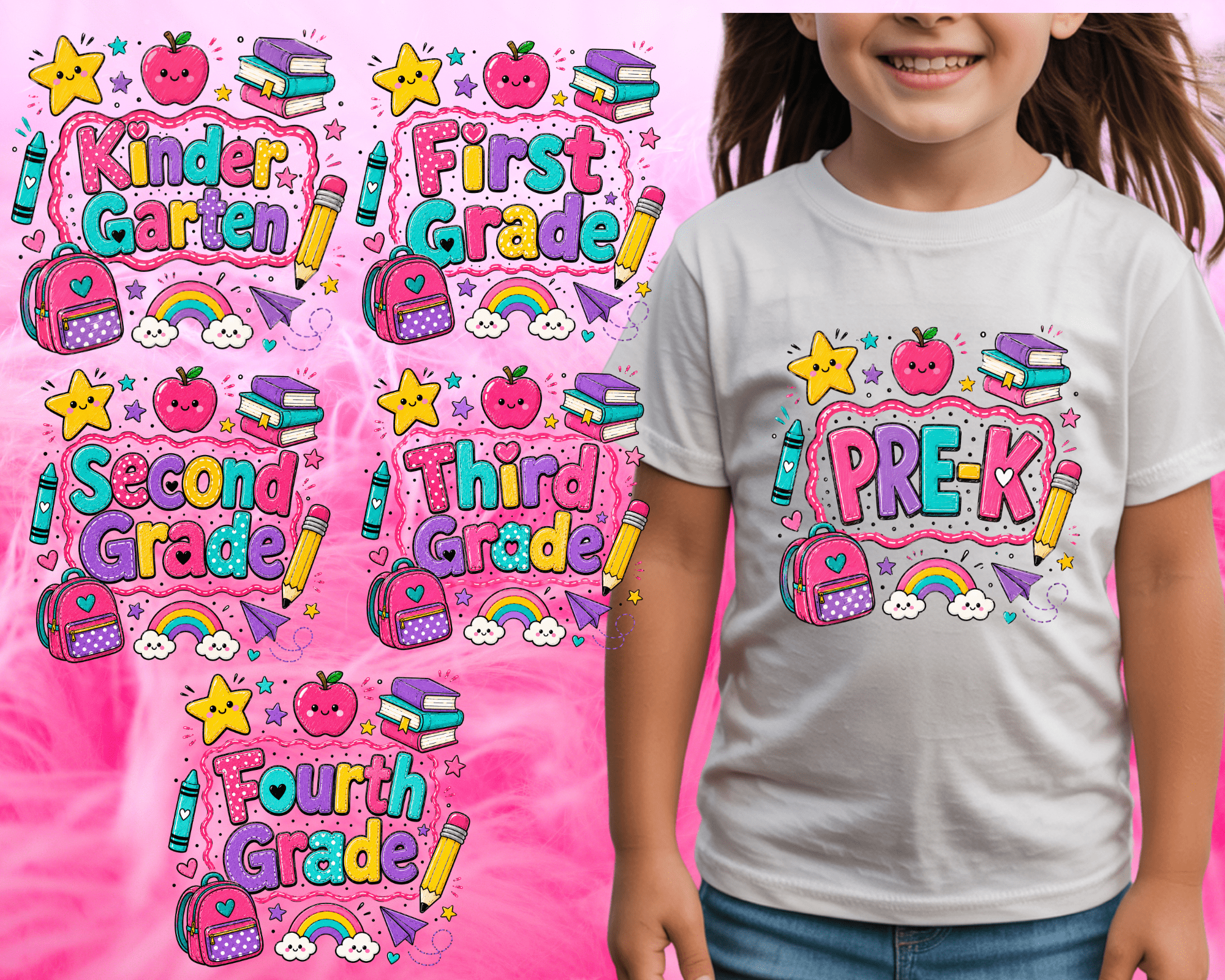 Kids Back to School Shirts - ABigBdesignz