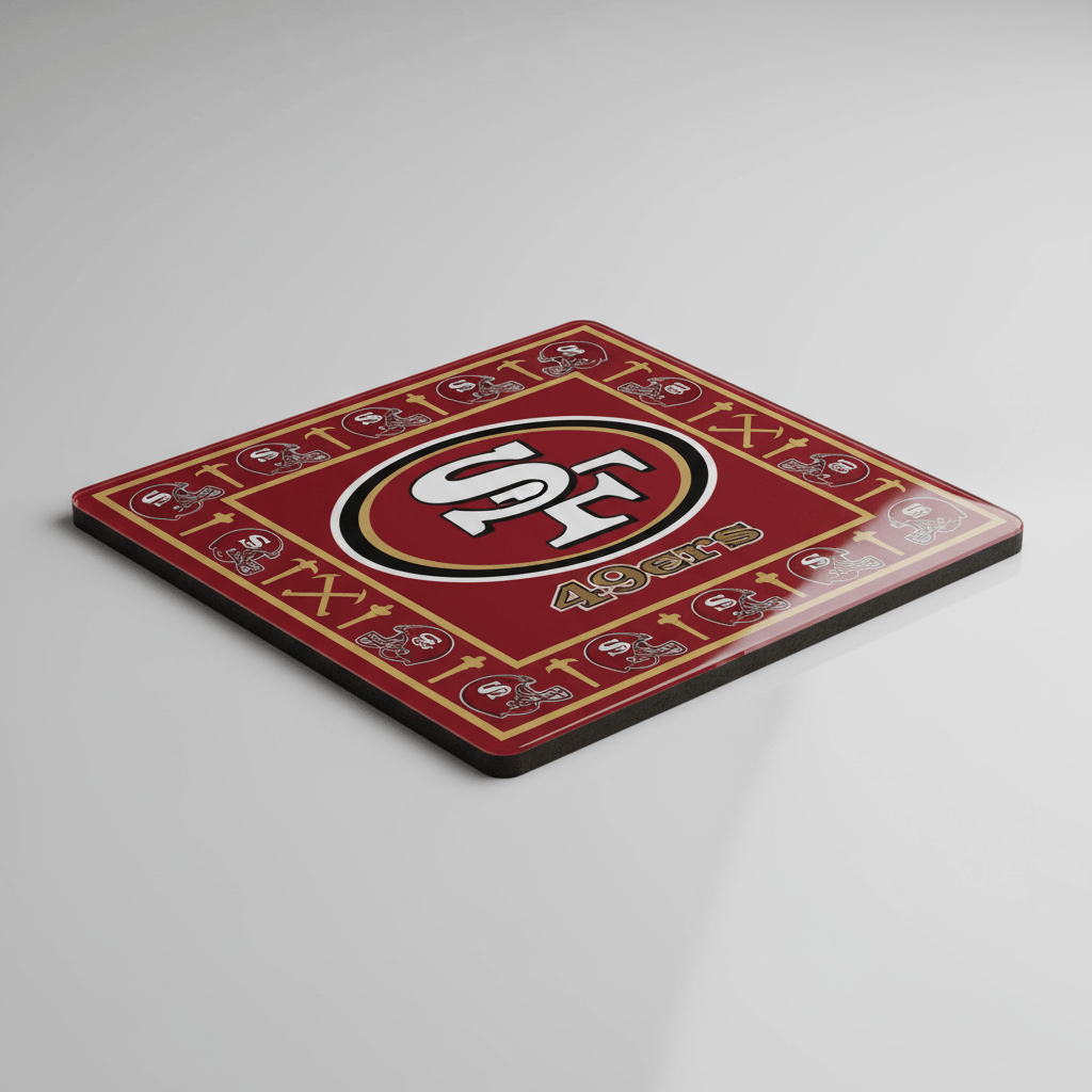 San Francisco 49ers Square Coaster - ABigBdesignz